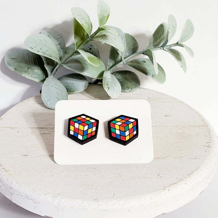 Rubik Cube wood studs