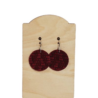 Maroon Everyday Earrings