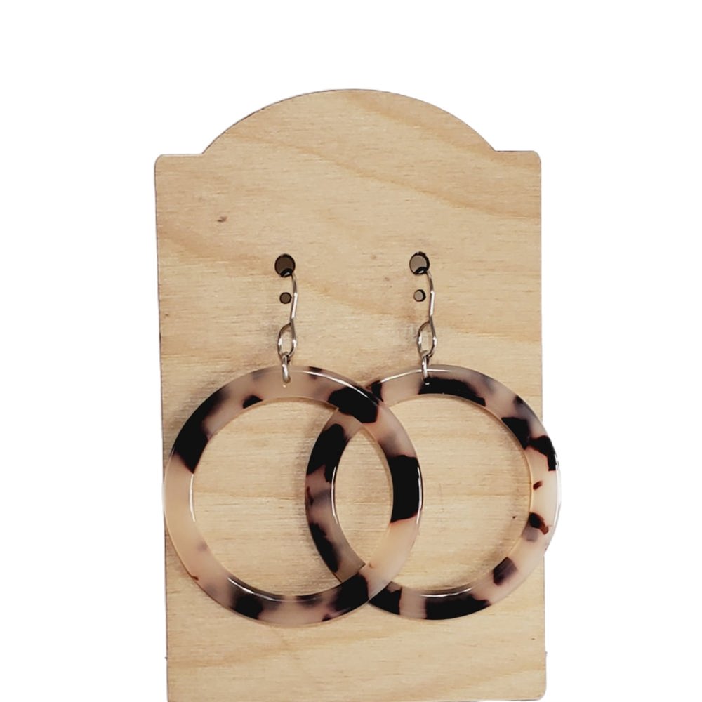 Acrylic Hoops Earrings