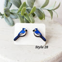  Bluejay Bird Wood Studs