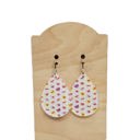  Acrylic Candy Heart Teardrop Earrings