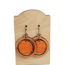  Hand Painted Basketball Hoop Earrings