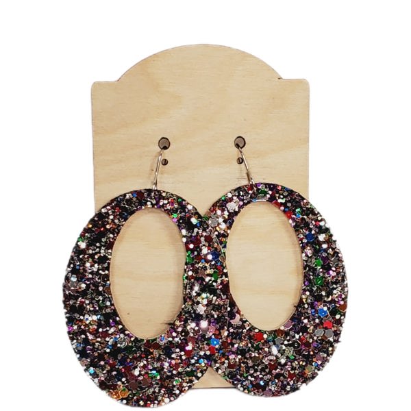 Oversized Glitter Earrings