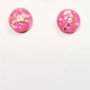  Pink Gold Fleck Studs