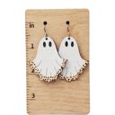  Hand Painted Ghost Earrings