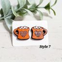  Hot Coacoa Heart Studs