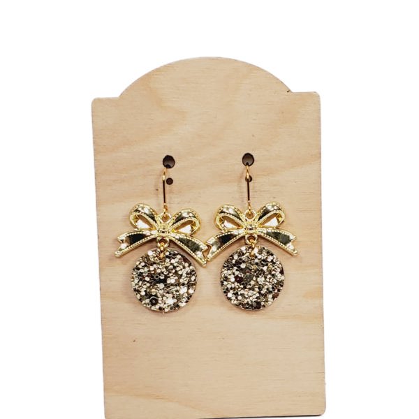 Bow Gold Earrings