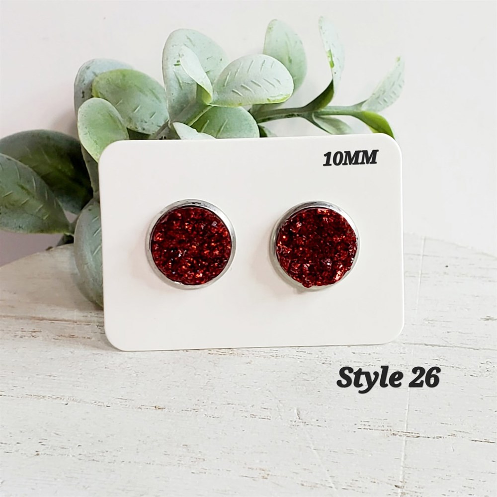 10MM Druzy Studs | 3-Pack