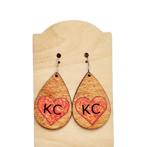 KC Heart Earrings