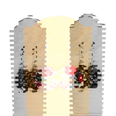 Everyday Round Poinsettia Earrings