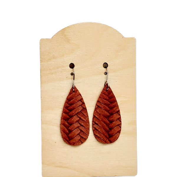 Autumn Rust Teardrop Earrings