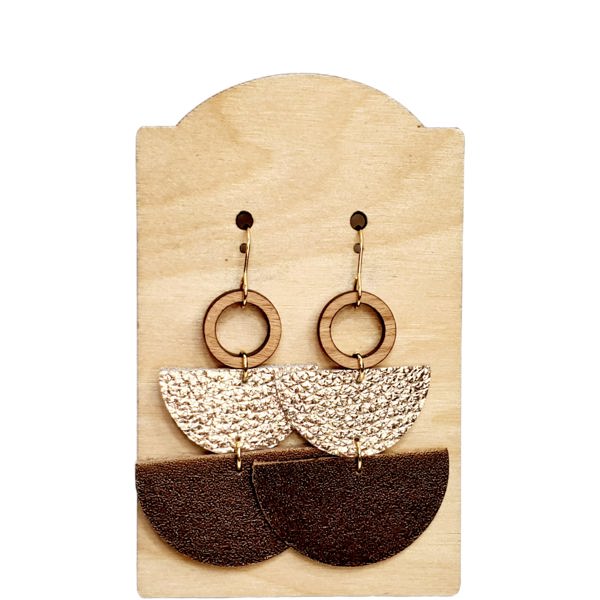 Half Moon Stack Earrings