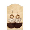  Half Moon Stack Earrings