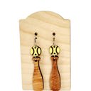  Hand Painted Softball Bat & Ball Earrings