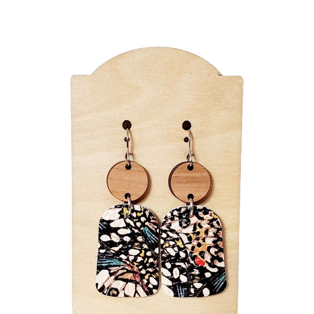 Butterfly Leather Earrings