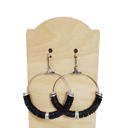  Heishi Hoops | Black