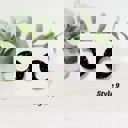  Acrylic Yellow Half Moon Studs