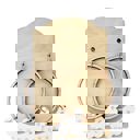  Wood Leather Hoops | Polka dots