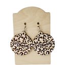  Mama Leopard Wood Earrings