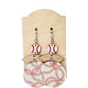  Baseball Leather Earrings