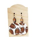  Football Leather Earrings