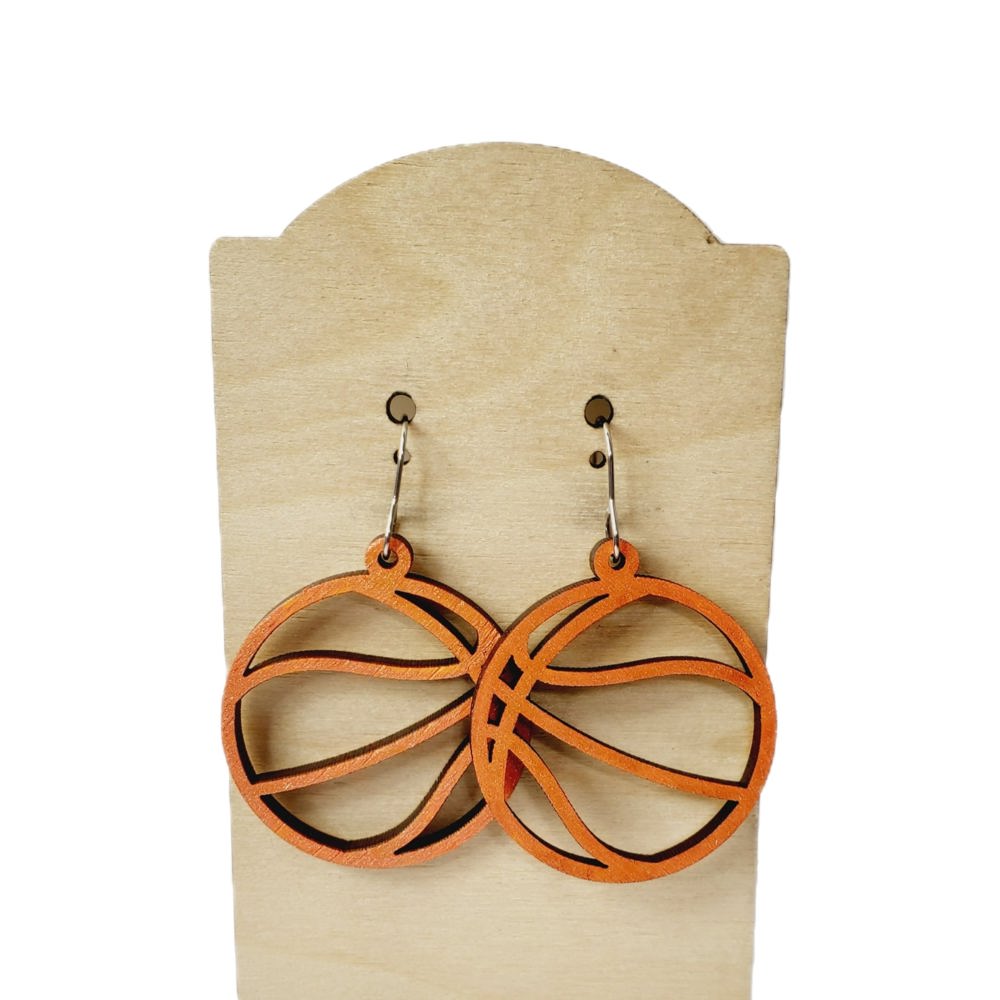 Basketball Shimmer Earrings