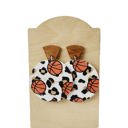  Basketball leopard Stud Earrings