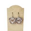  Hand Painted Bulldog Earrings