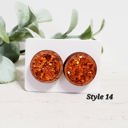  Glitter Wood Studs