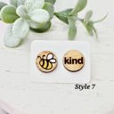  Hand Painted Bee Kind Studs