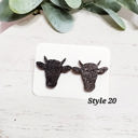  Hand Painted Shimmer Bull Studs