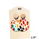  Rainbow Leather Drop Earrings