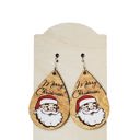  Hand Painted Santa Earrings