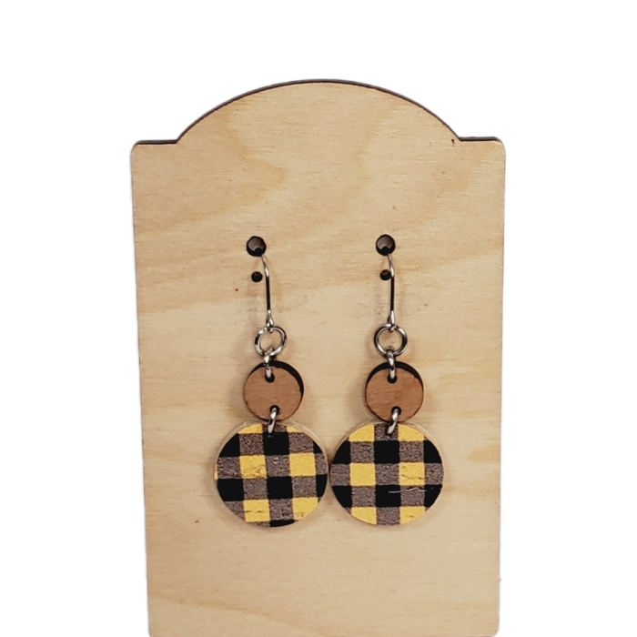 Dainty Checker Earrings