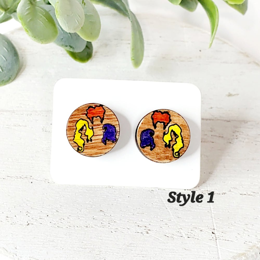 Witch Wood Studs | Style 1