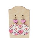  Pink Candy Heart Earrings