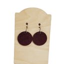  Glitter Burgundy Everyday Earrings