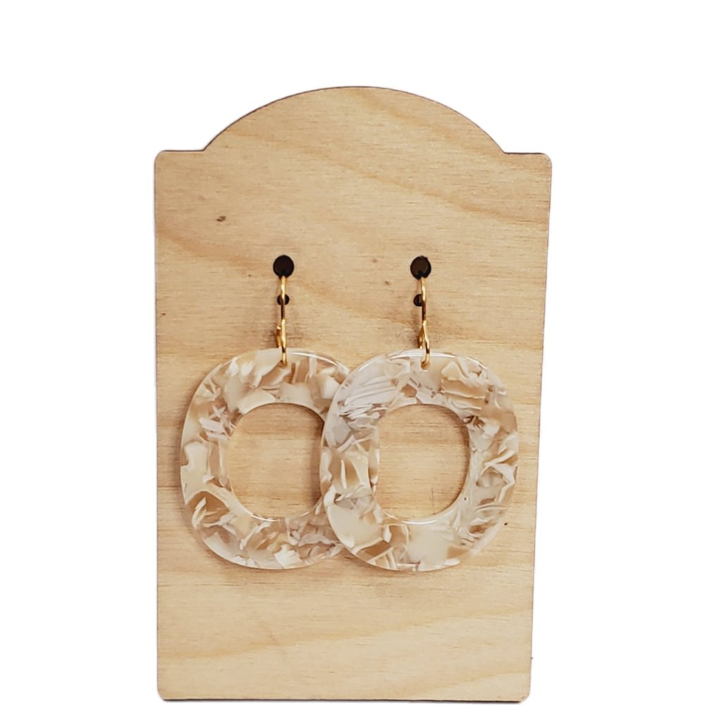 Acrylic Neutral Earrings