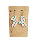  Christmas Polka Dot Stocking Earrings