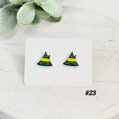 Christmas Wood Studs | Style 23