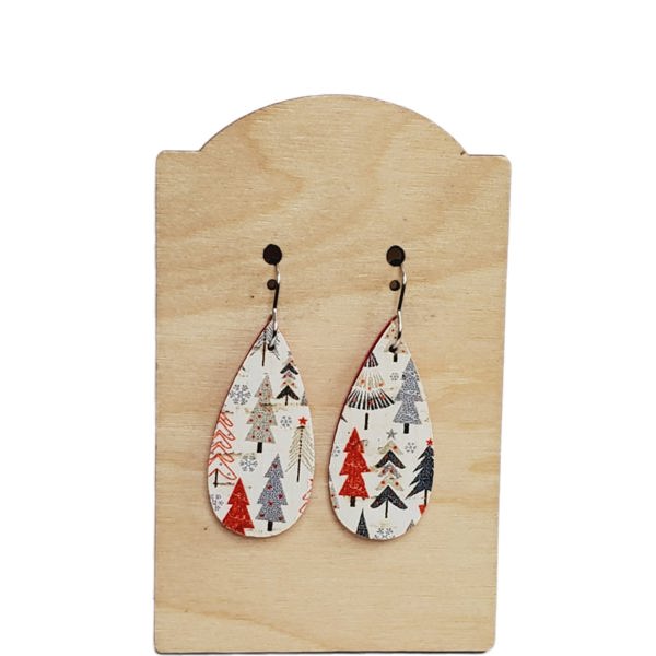 Trees Teardrop Earrings