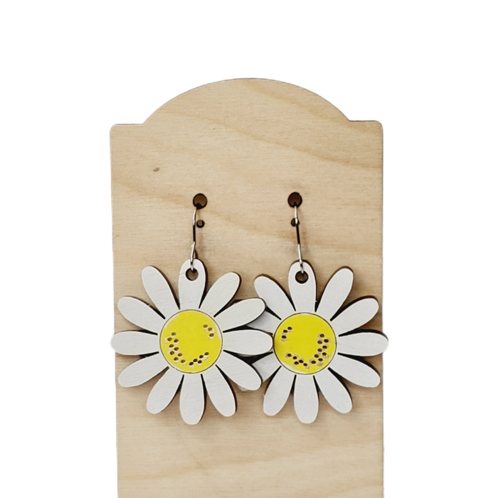 Daisy Wood Earrings