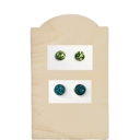  8MM Green and Teal Studs | 2-Pack