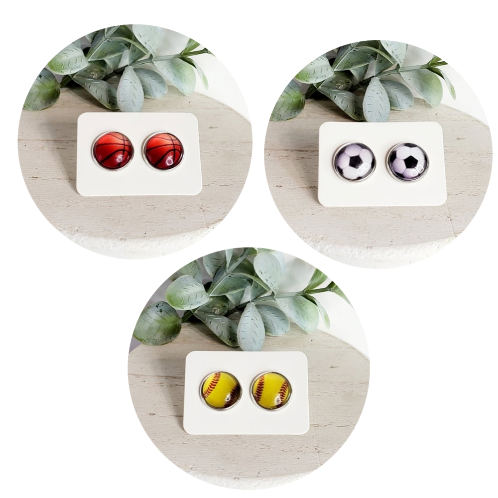 12MM Cabochon Studs | 3-Pack