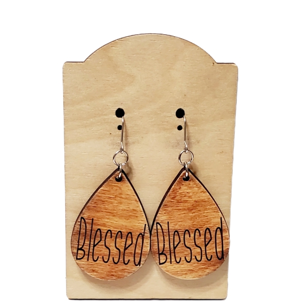 Blessed Wood Earrings