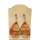  Blessed Wood Earrings