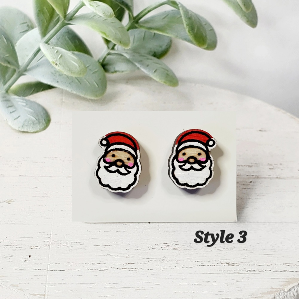 Christmas Wood Studs Collection | 22 Styles