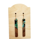  Acrylic Wood Bar Earrings 