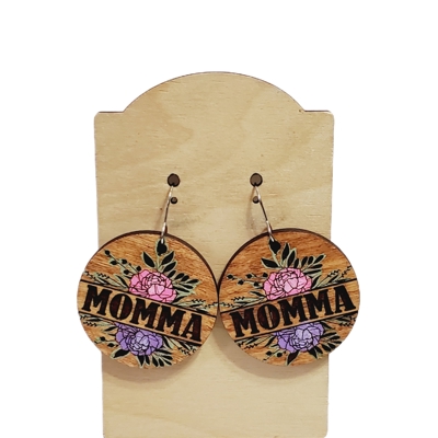 Hand Painted Momma Earrings