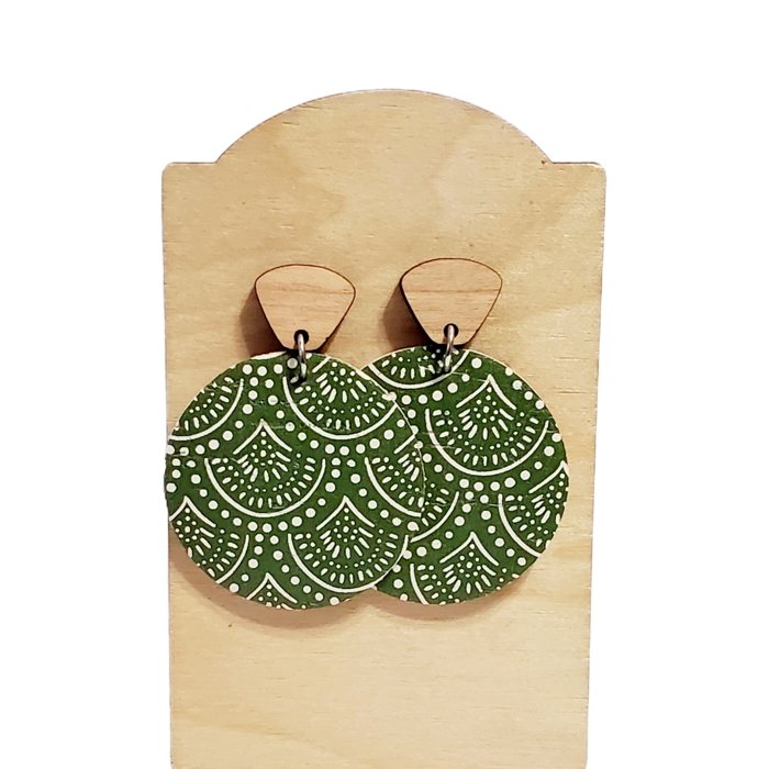 Pistachio Boho Drop Earrings